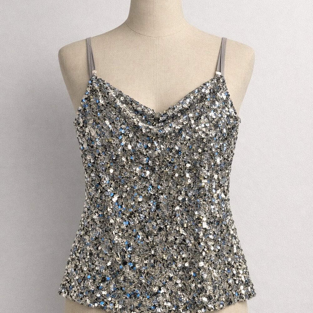 Anna Kaci California Sequin Camisole Top